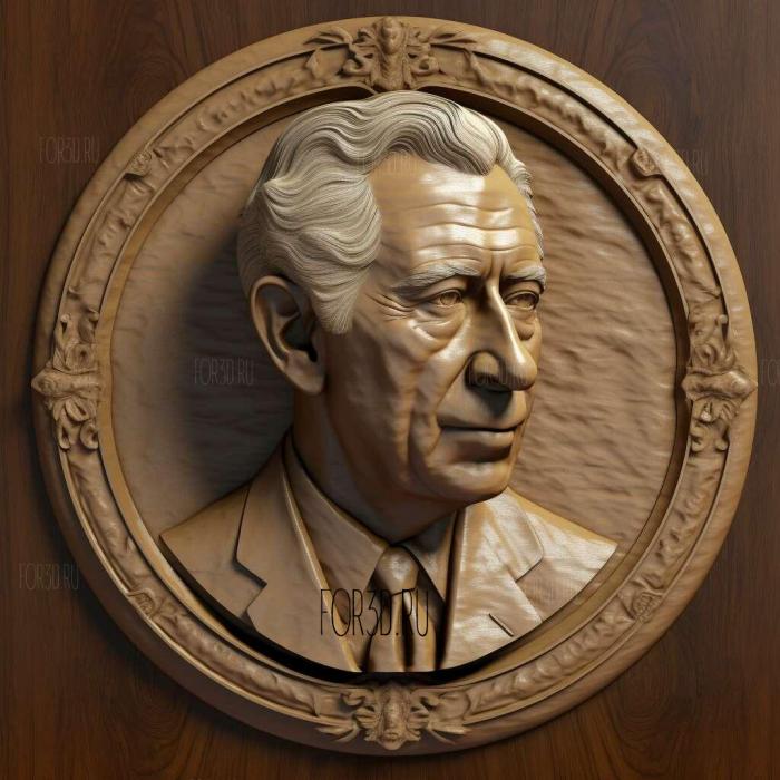 Prince Charles 1 stl model for CNC